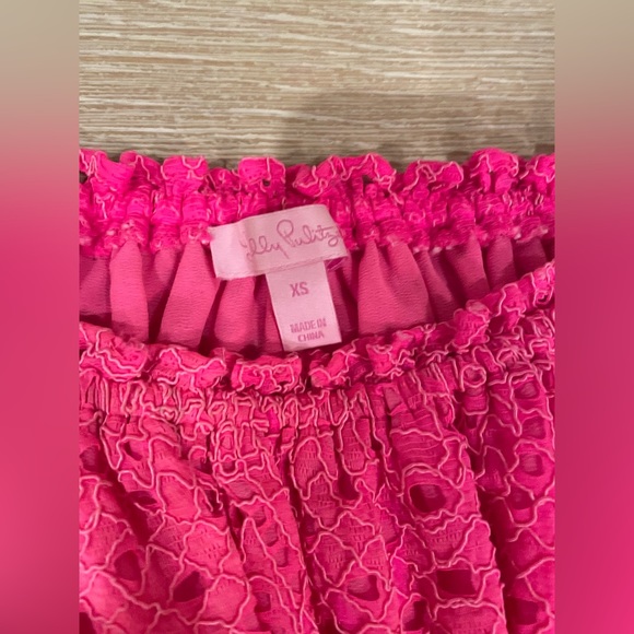 Lilly Pulitzer lace off the shoulder top-excellent condition - Picture 4 of 4